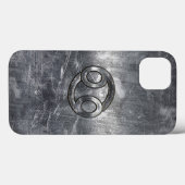 Krebs Zodiac Symbol Industrial Style Case-Mate iPhone Hülle (Rückseite (Horizontal))