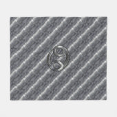 Krebs Zodiac Symbol Industrial Style Fleecedecke (Vorderseite (Horizontal))