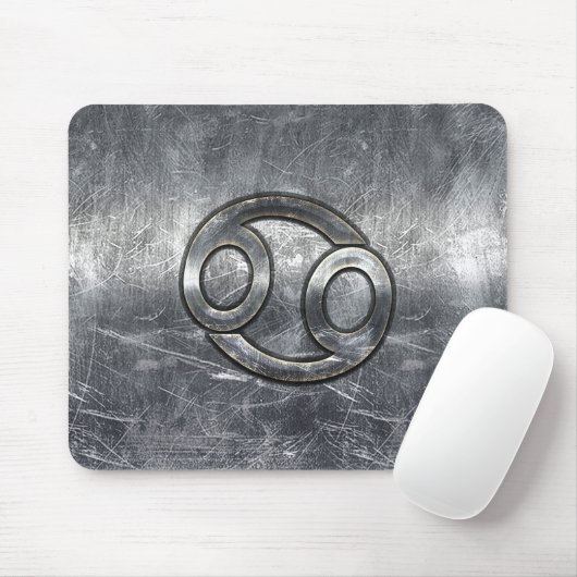 Krebs Zodiac Symbol Industrial Style Mousepad (Mit Mouse)