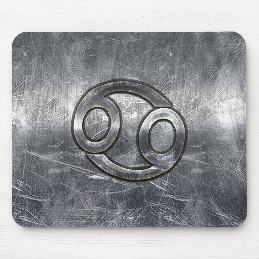 Krebs Zodiac Symbol Industrial Style Mousepad (Vorne)