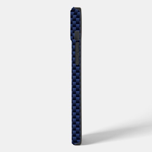 Krebs Zodiac Symbol Navy Blue Carbon Fibre Case-Mate iPhone Hülle (Rückseite / Links)