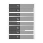 Krebs Zodiac Symbol schwarze Carbon Faser drucken Rundum-Adressaufkleber (Bogen)