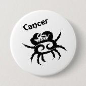 Krebs Zodiac-Symbol und Zeichen Button (Vorderseite)