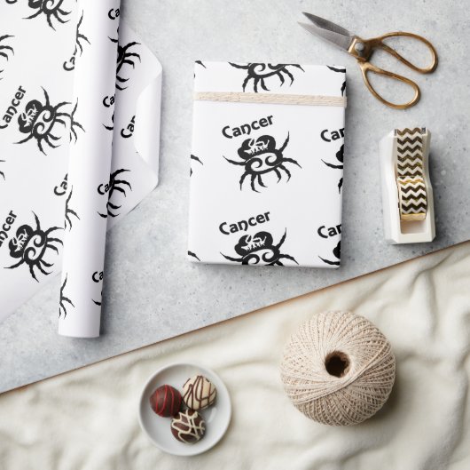 Krebs Zodiac-Symbol und Zeichen Geschenkpapier (Kunsthandwerk)