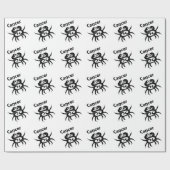 Krebs Zodiac-Symbol und Zeichen Geschenkpapier (Flach)