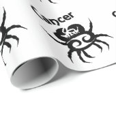 Krebs Zodiac-Symbol und Zeichen Geschenkpapier (Rolleneckpunkt)