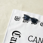 Krebs Zodiac-Symbol und Zeichen Strandtuch (Beispiel)