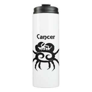 Krebs Zodiac-Symbol und Zeichen Thermosbecher