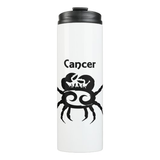 Krebs Zodiac-Symbol und Zeichen Thermosbecher (Vorderseite)