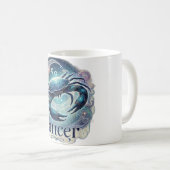 Krebs Zodiac Tasse - Dreamy & Celestial Design ♋ � (VorderseiteRechts)