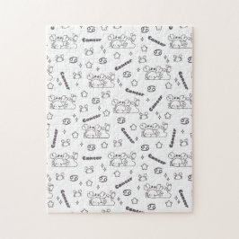 Krebs Zodiac Whispers - einfarbiges Magisches Must Puzzle