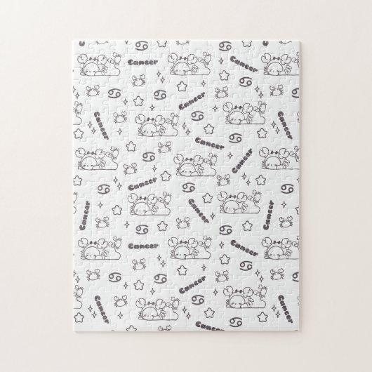 Krebs Zodiac Whispers - einfarbiges Magisches Must Puzzle (Vertikal)