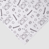 Krebs Zodiac Whispers - einfarbiges Magisches Must Seidenpapier (Ausschnitt)