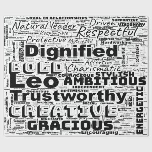 Krebs Zodiac Word Cloud Inspiration Geschenkpapier