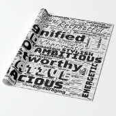 Krebs Zodiac Word Cloud Inspiration Geschenkpapier (Ungerollt)