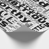 Krebs Zodiac Word Cloud Inspiration Geschenkpapier (Ecke)