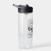 Krebs Zodiac Word Cloud Inspiration Trinkflasche (Rechts)