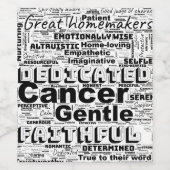 Krebs Zodiac Word Cloud Inspiration Weinetikett (Einzelnes Label)