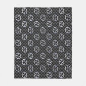 Krebs Zodiac-Zeichen auf Holzkohlefaser Print Fleecedecke (Vorderseite)