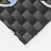 Krebs Zodiac-Zeichen auf Holzkohlefaser Print Fleecedecke (Ecke)