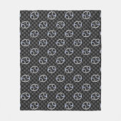 Krebs Zodiac-Zeichen auf Holzkohlefaser Print Fleecedecke (Vorderseite)