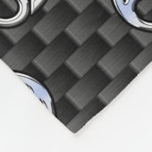 Krebs Zodiac-Zeichen auf Holzkohlefaser Print Fleecedecke (Ecke)