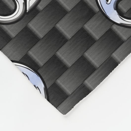 Krebs Zodiac-Zeichen auf Holzkohlefaser Print Fleecedecke (Ecke)