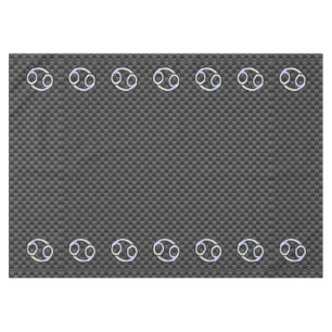 Krebs Zodiac-Zeichen auf Holzkohlefaser Print Tischdecke