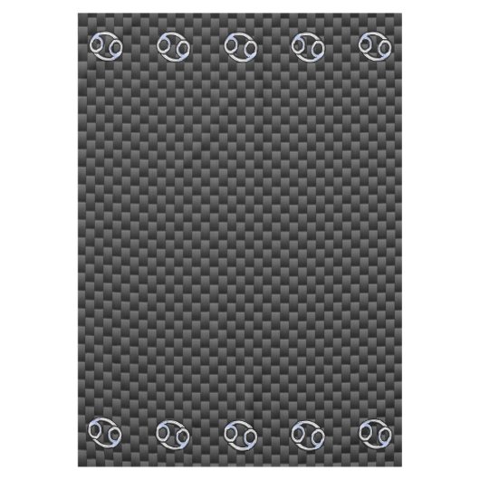 Krebs Zodiac-Zeichen auf Holzkohlefaser Print Tischdecke (Vorderseite)