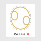 Krebs Zodiac-Zeichen Aufkleber (Blatt)