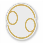 Krebs Zodiac-Zeichen Aufkleber (Vorderseite)