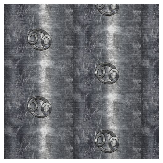 Krebs-Zodiac-Zeichen im industriellen Stil Stoff (Muster)