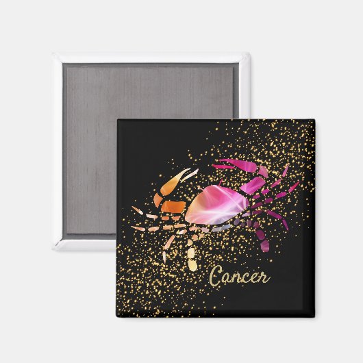 Krebs - Zodiac-Zeichen Magnet (Vorderseite/Rückseite)