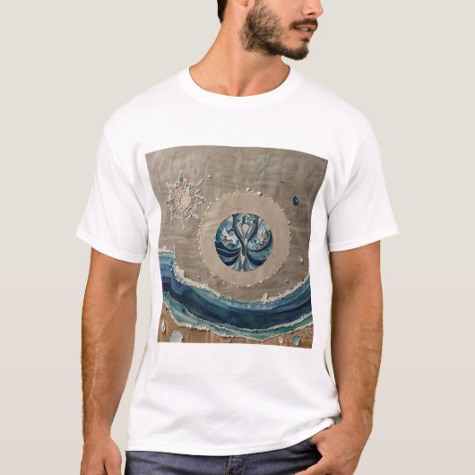 Krebs Zodiac-Zeichen mit elegantem Design T-Shirt (Vorderseite)