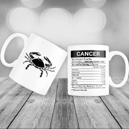 Krebs Zodiac-Zeichen mit Nährwerteinflüssen, Jumbo-Tasse