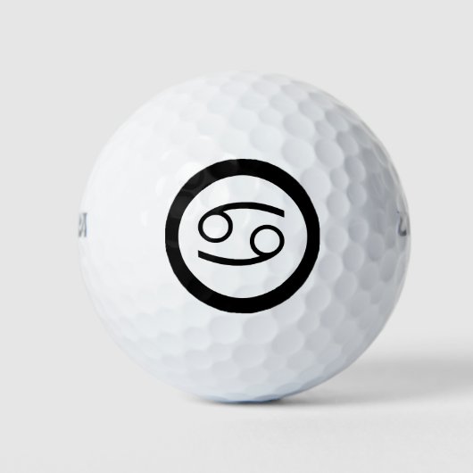 Krebs Zodiac-Zeichen Personalisierte Custom Golfball (Vorderseite)