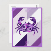 Krebs Zodiac-Zeichen Postkarte (Vorne/Hinten)