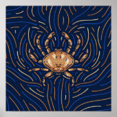 Krebs Zodiac-Zeichen | Zodiac Digital Print Poster (Vorne)