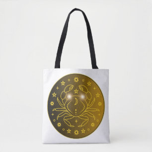 Krebs-Zodiak-Emblem Minimales Himmelssymbol Tasche