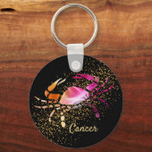 Krebs - Zodiaka-Astrologie-Zeichen Schlüsselanhänger (Vorderseite)