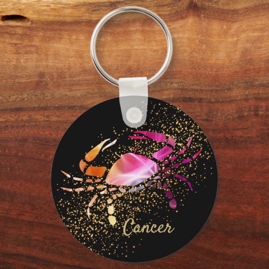 Krebs - Zodiaka-Astrologie-Zeichen Schlüsselanhänger (Vorderseite)