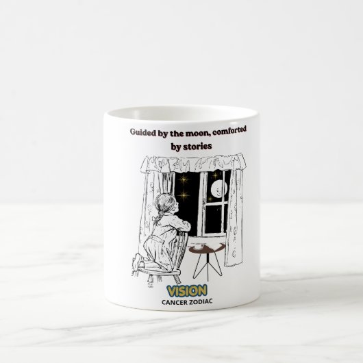 Krebs-Zodiakposter geführt vom Mond Kaffeetasse (Mittel)