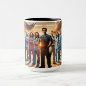 Krebs zu Superhelden Tasse (Zentrum)