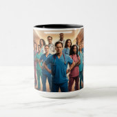 Krebs zu Superhelden Tasse (Zentrum)