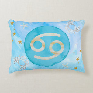 Krebsastrologie Zodiac-Zeichen Akzente Pillow Dekokissen