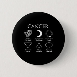 Krebsastrologie Zodiac-Zeichen Button
