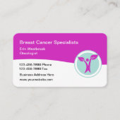Krebsbehandlung Ärztliche Terminierung Visitenkart Visitenkarte (Vorderseite)