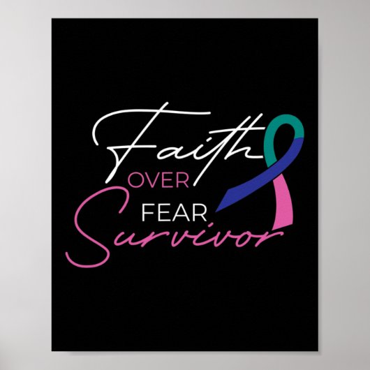 Krebsbekämpfung Poster (Vorne)