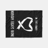 Krebsbewusstsein 9  fleecedecke (Vorderseite (Horizontal))