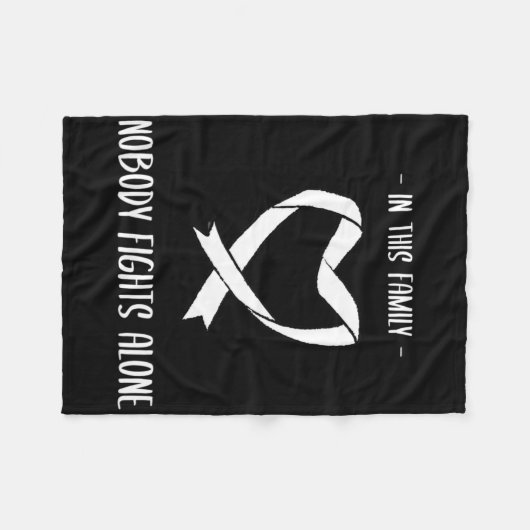 Krebsbewusstsein 9  fleecedecke (Vorderseite (Horizontal))